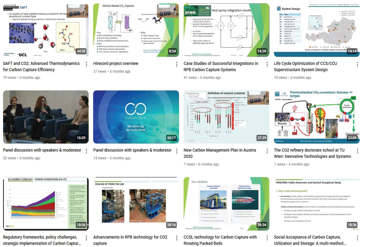 Presentations of HiRECORD Workshop now online